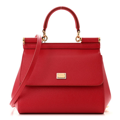 Dolce & Gabbana Dauphine Small Miss Sicily Satchel Red 1 of 10