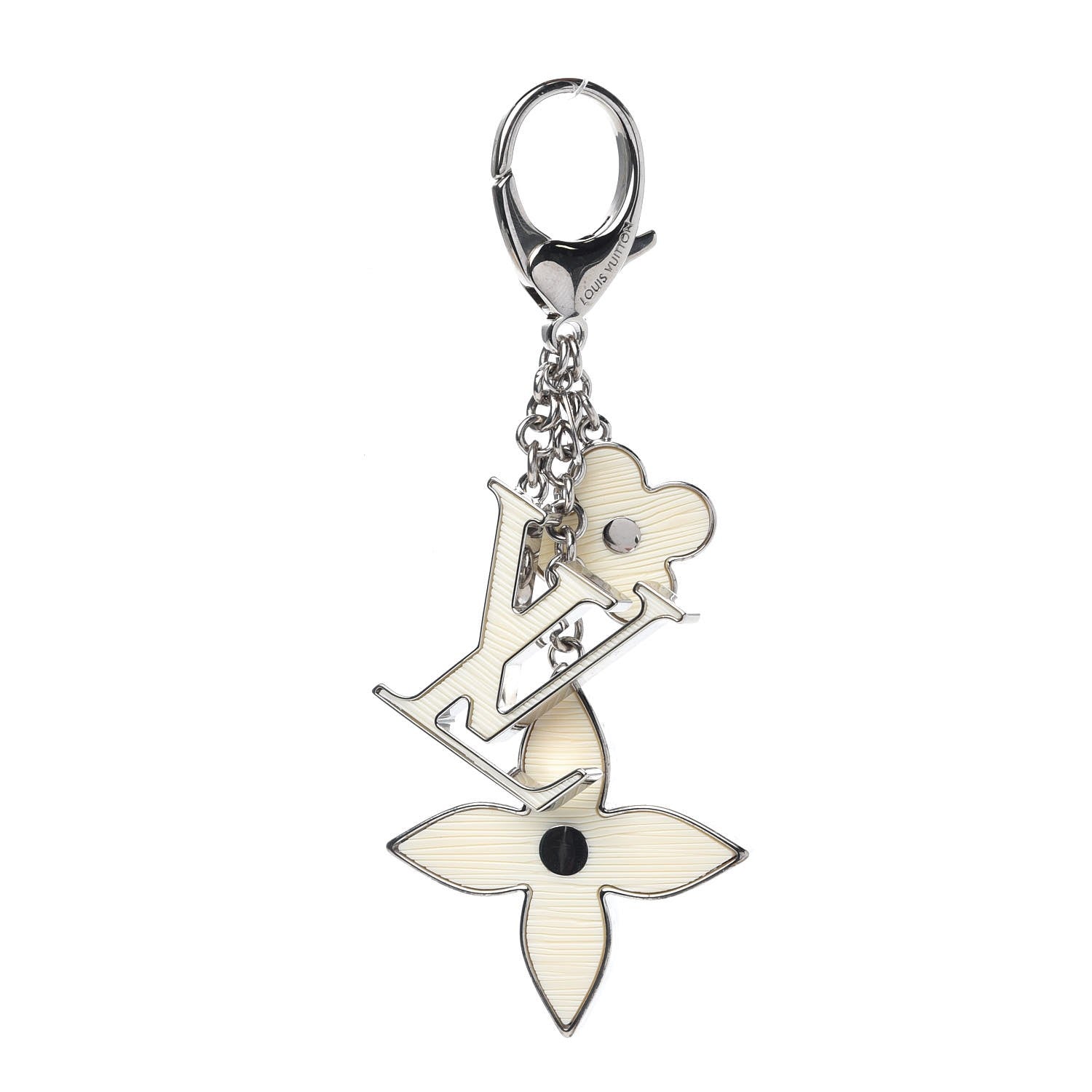 Louis Vuitton Fleur d Epi Bag Charm Ivory 1 of 4