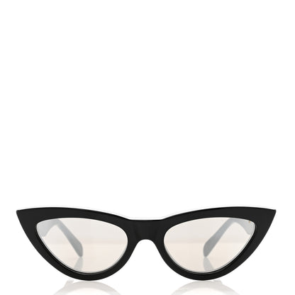 Celine Acetate Cat Eye Sunglasses CL400191 Black 2 of 7