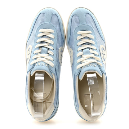 Gucci Suede Mesh Womens G75 Sneakers 38 Blue 2 of 10