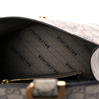 Balenciaga X GUCCI GG Supreme Monogram Small Hourglass Top Handle Bag Beige Ebony 5 of 12