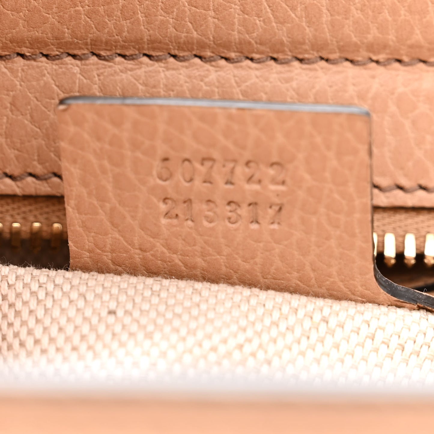 Dollar Calfskin Medium Soho Top Handle Satchel Camelia