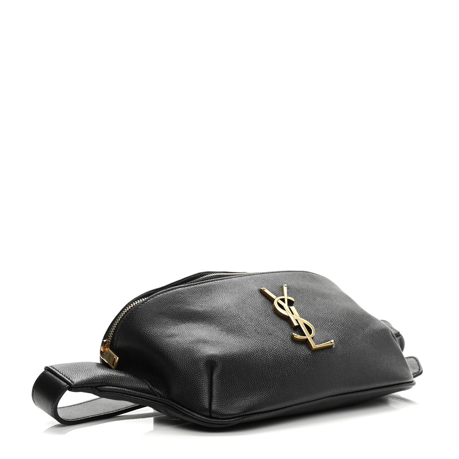 Saint Laurent Grain De Poudre Monogram Belt Bag Black 4 of 11