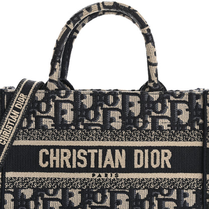 Christian Dior Oblique Mini Book Tote With Strap Blue Multicolor 8 of 14