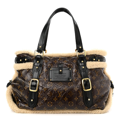 Louis Vuitton Patent Monogram Shearling Sac Thunder 1 of 11