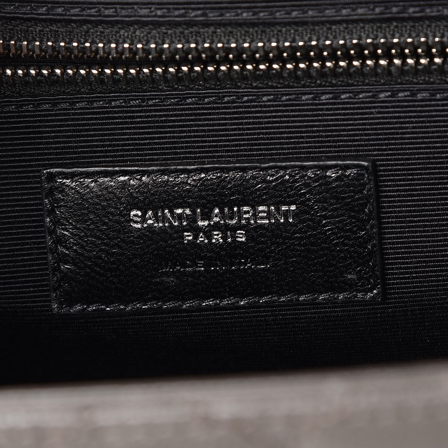 Saint Laurent Grain De Poudre Textured Mixed Matelasse Large Triquilt Monogram Satchel Earth 7 of 8