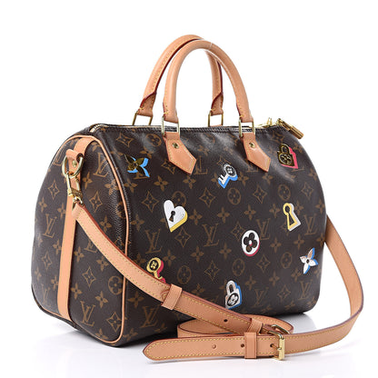Louis Vuitton Monogram Love Lock Speedy Bandouliere 30 3 of 13