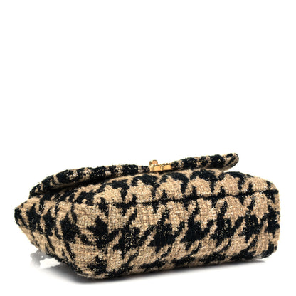 Chanel Tweed Large Chanel 19 Flap Beige Black 3 of 8