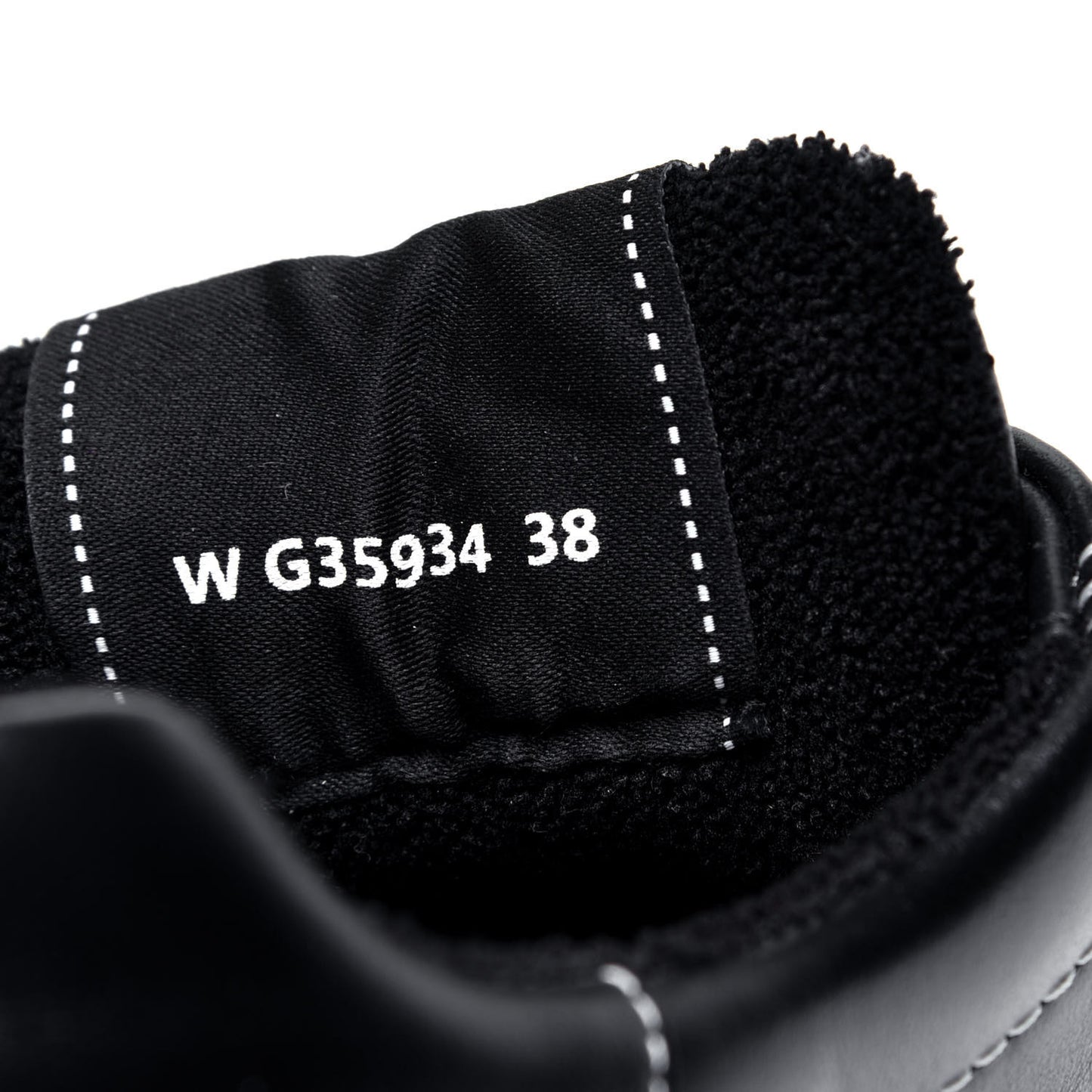 Calfskin Womens Logo Sneakers 38 Black White
