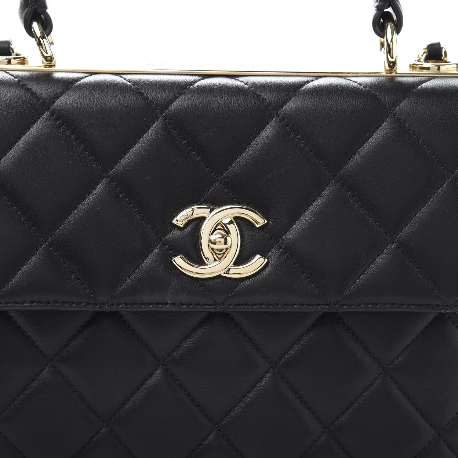 Chanel Lambskin Quilted Small Trendy CC Dual Handle Flap Bag Black 13 of 14
