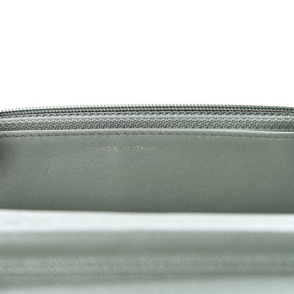 Chanel Iridescent Caviar Quilted Wallet On Chain WOC Green 7 of 12