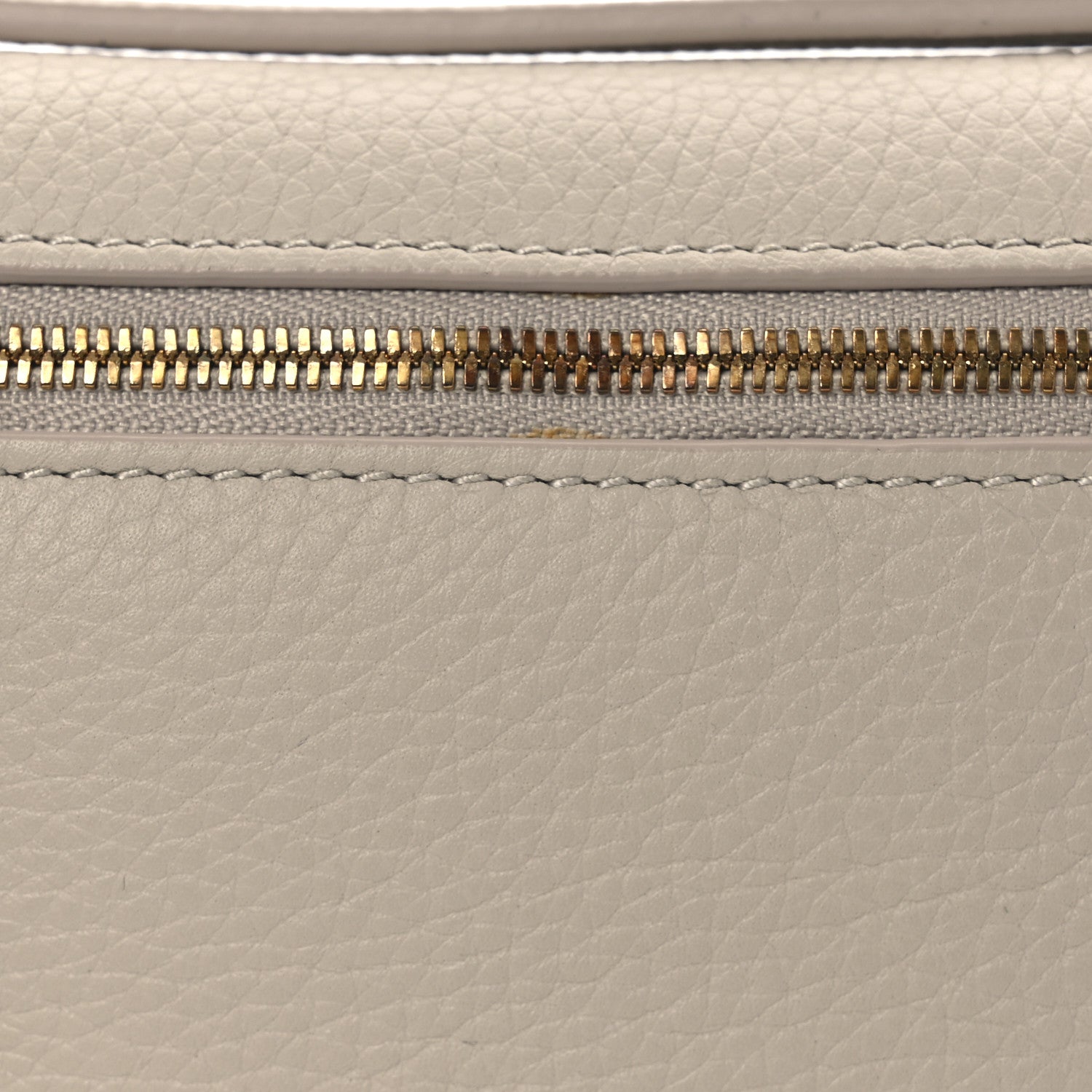 Loro Piana Grained Calfskin Extra Pocket Mini Pouch Light Travertine 7 of 10