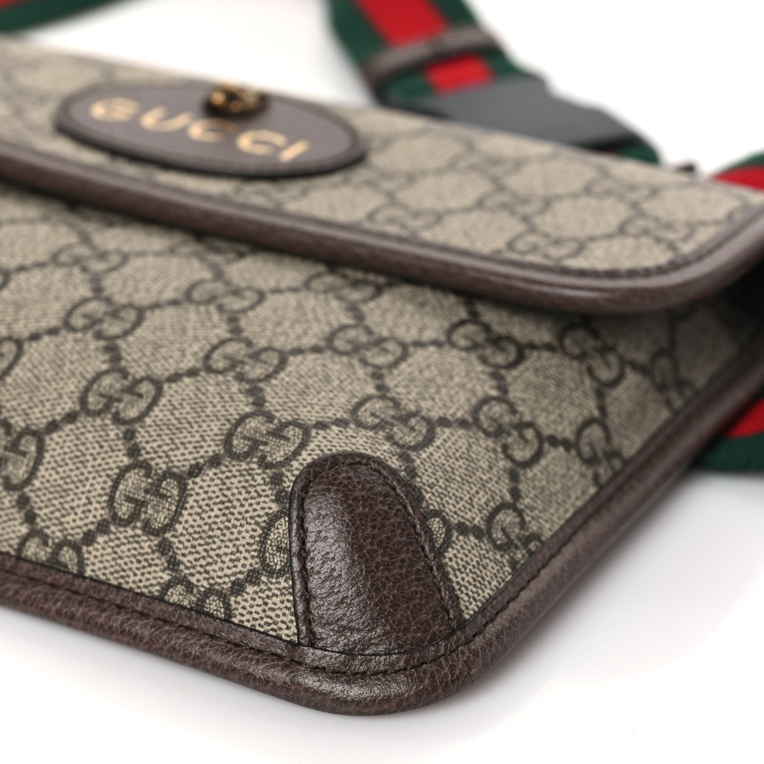Gucci GG Supreme Monogram Neo Vintage Web Belt Bag Brown 9 of 9