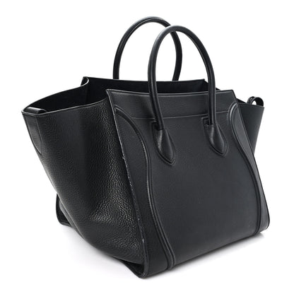 Celine Supple Calfskin Medium Phantom Luggage Black 3 of 10