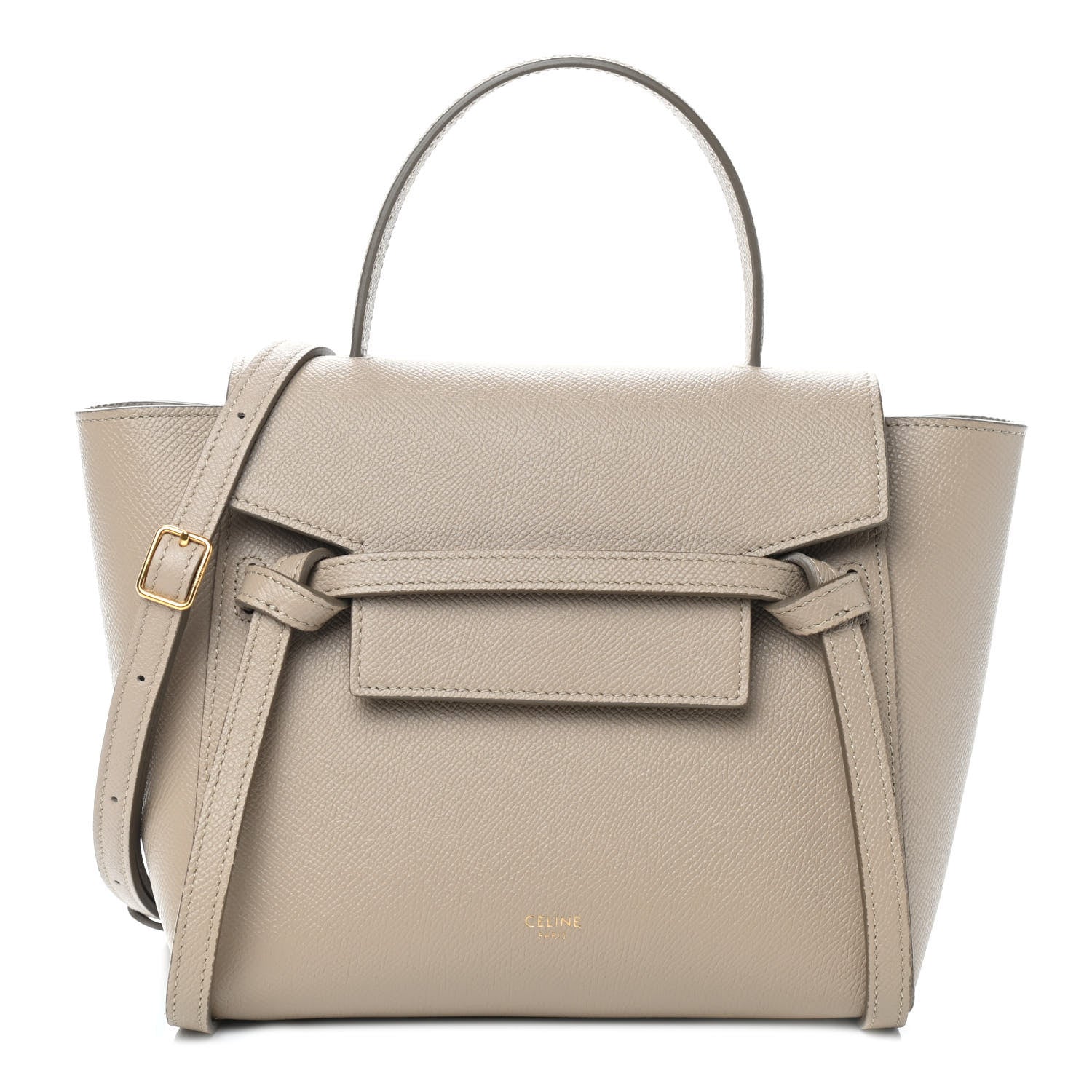 Celine Grained Calfskin Nano Belt Bag Light Taupe 1 of 10