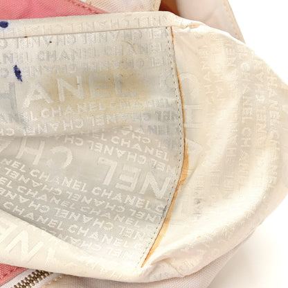 Chanel Canvas CC Handbag Pink White 13 of 14