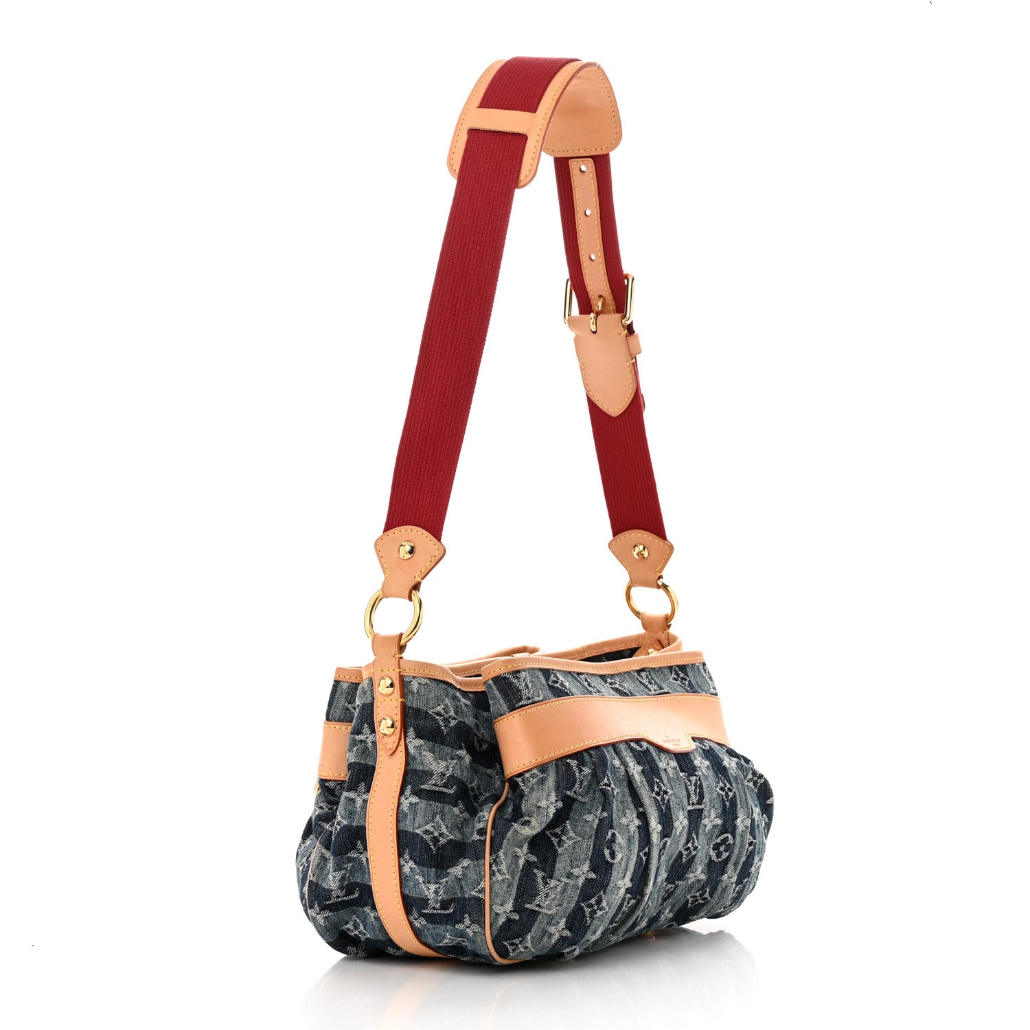 Louis Vuitton Denim Raye Porte Epaule MM 3 of 11