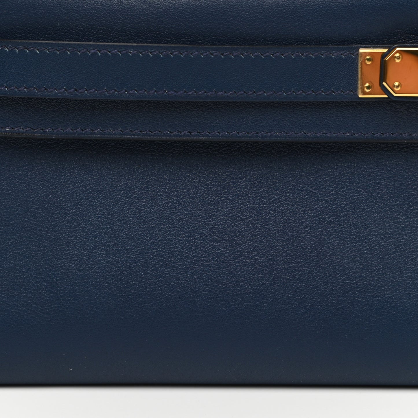 Swift Kelly Cut Clutch Pochette Bleu De Malte