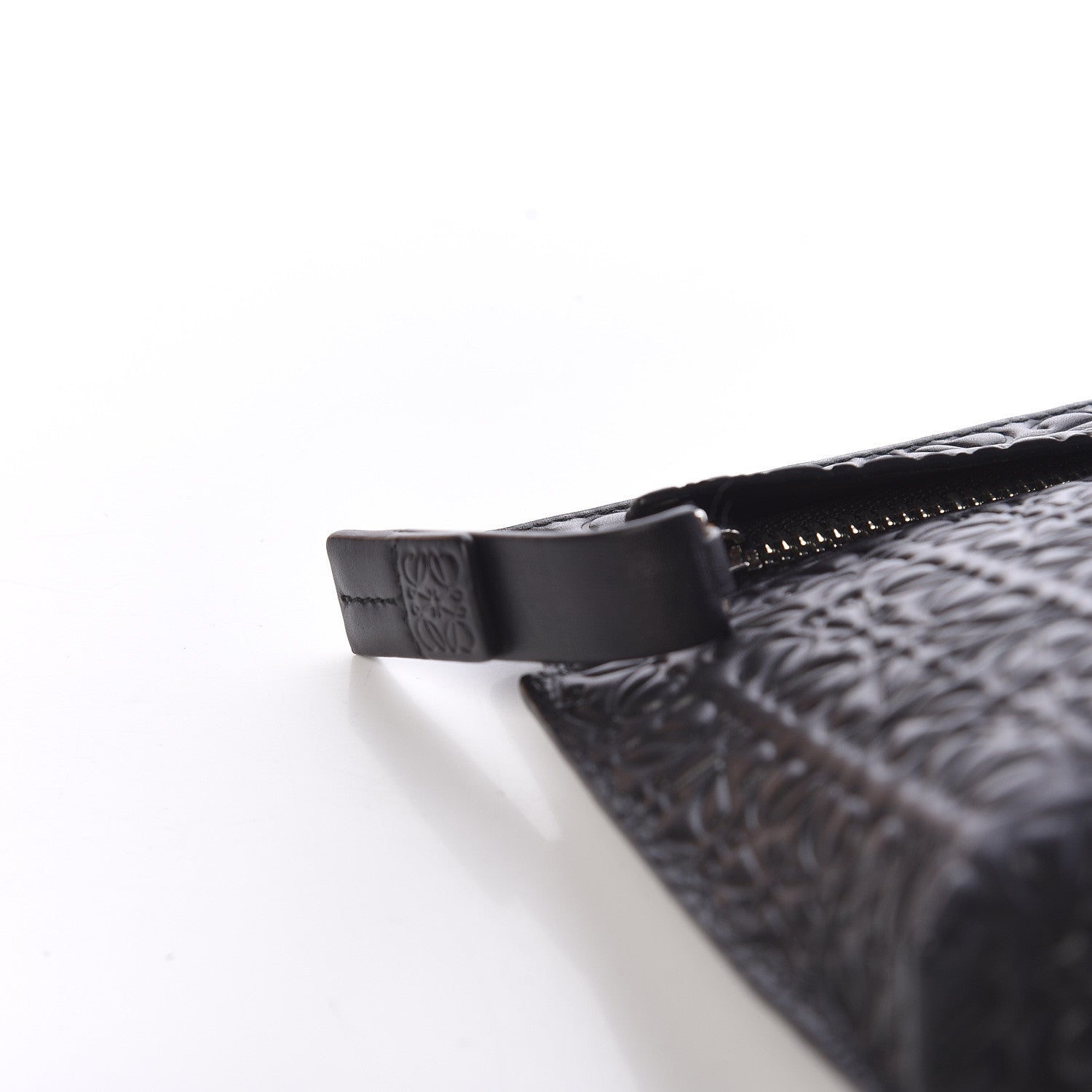 Loewe Calfskin Embossed Medium Repeat T Pouch Black 10 of 10