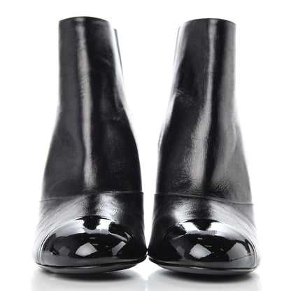 Chanel Crumpled Calfskin Camellia Short Boots 39.5 Black 2 of 10