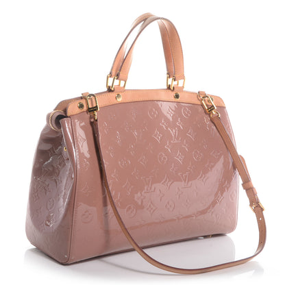Louis Vuitton Vernis Brea MM Rose Velours 3 of 9