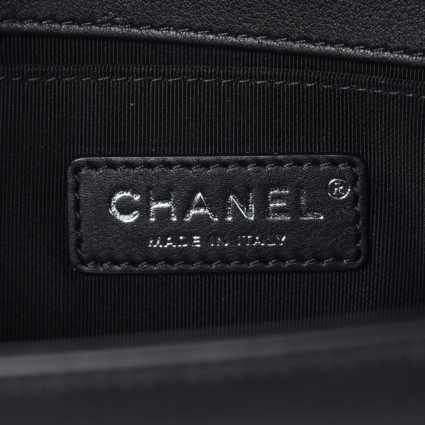 Calfskin Quilted Medium Boy Flap Black