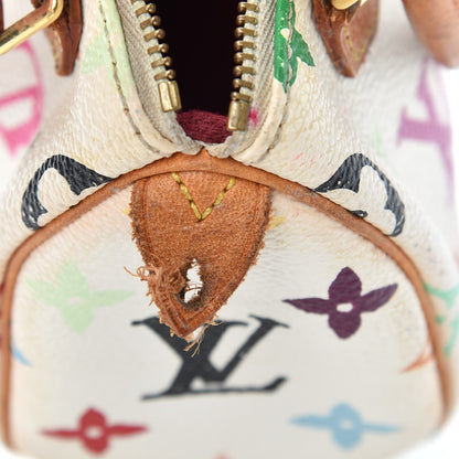 Louis Vuitton Monogram Multicolor Mini Sac HL Speedy White 6 of 6