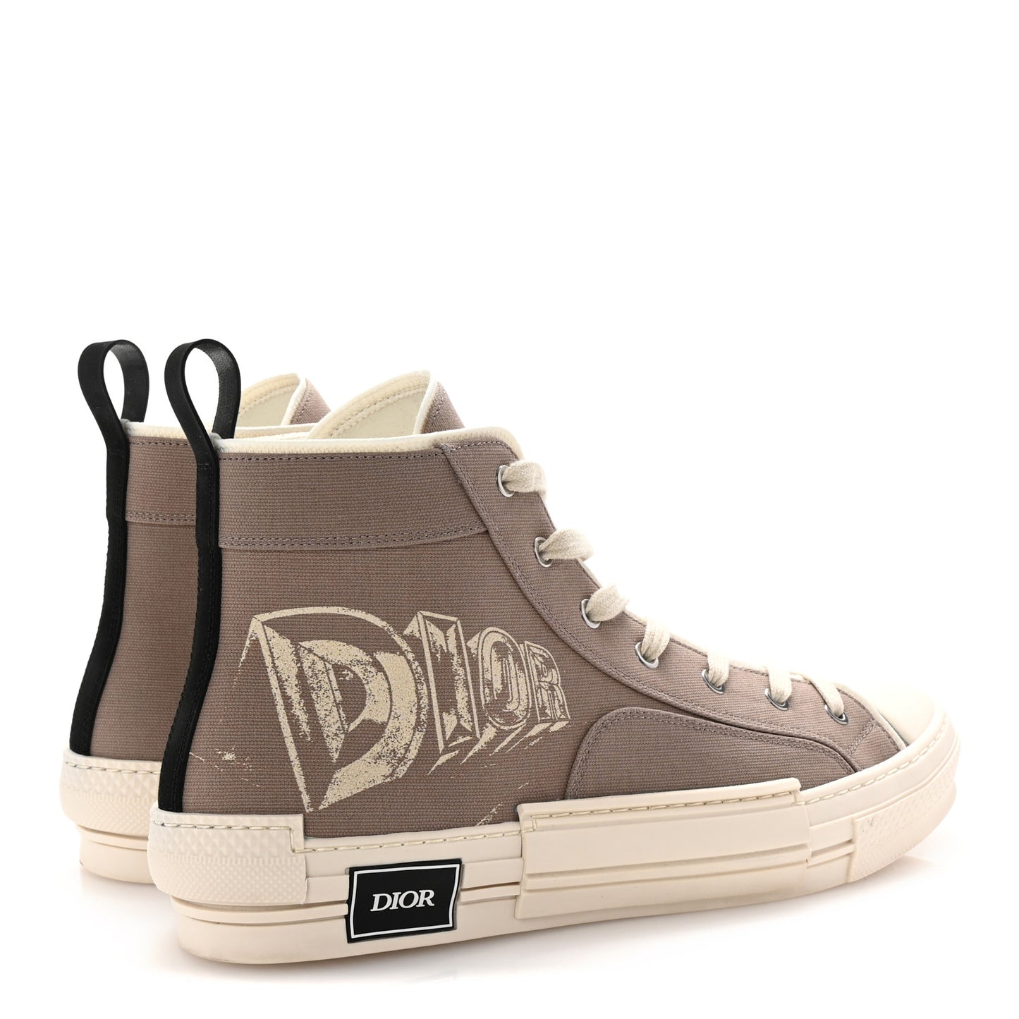 Canvas AsteroDior Mens B23 High Top Sneakers 45 Beige