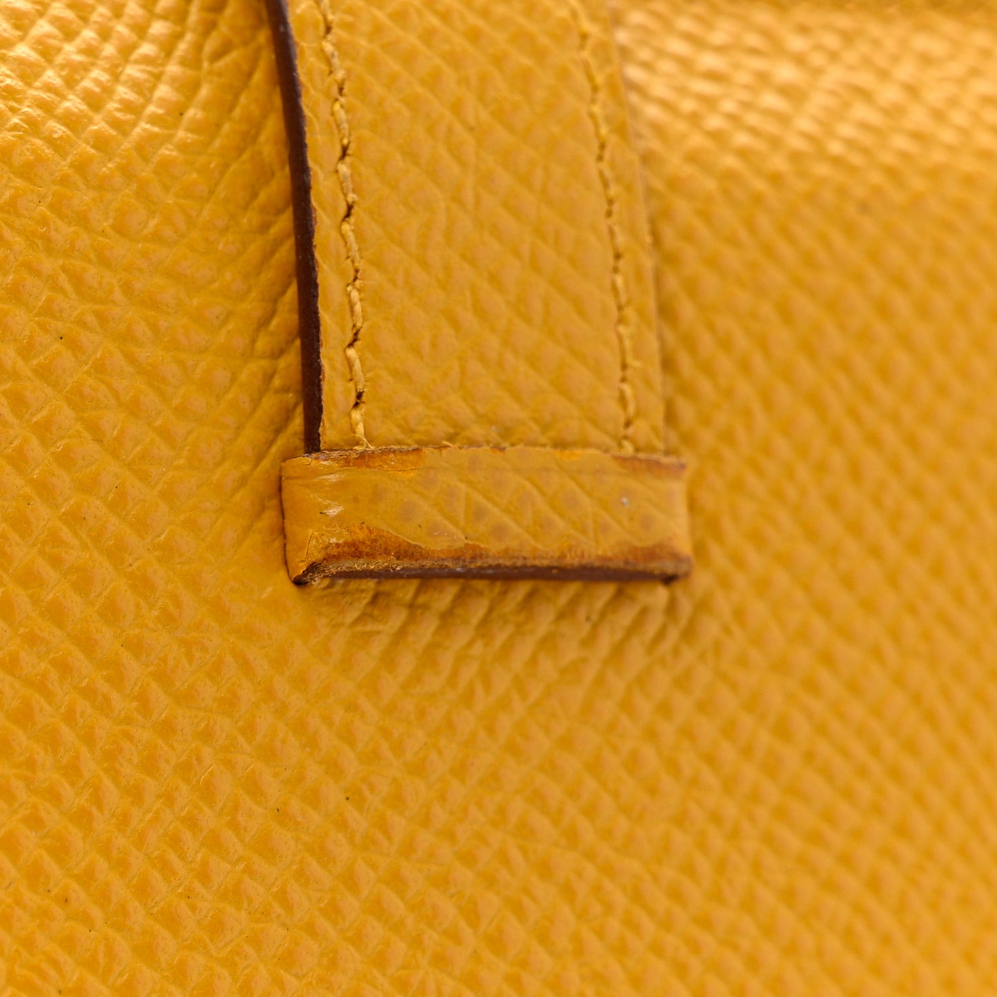 Epsom Bearn Card Holder Wallet Jaune Ambre