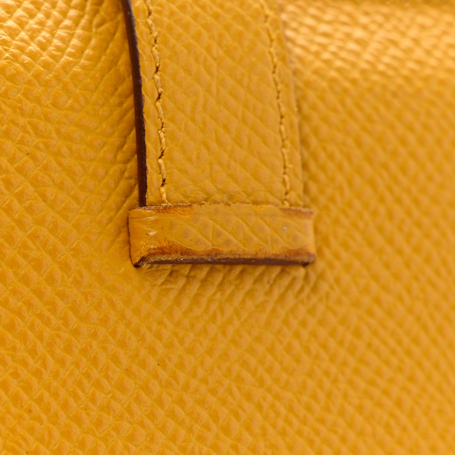 Hermes Epsom Bearn Card Holder Wallet Jaune Ambre 8 of 9