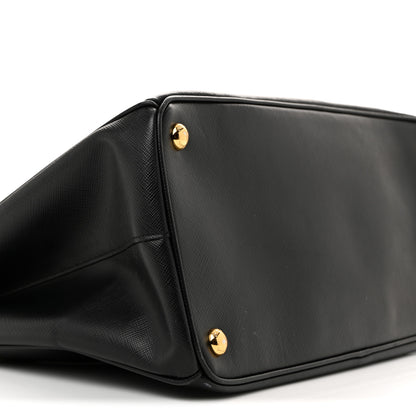 Prada Saffiano Lux Large Galleria Double Zip Tote Black 9 of 13