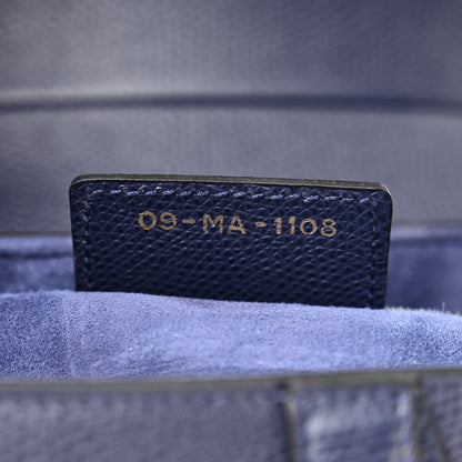 Christian Dior Grained Calfskin Saddle Bag Navy 7 of 10