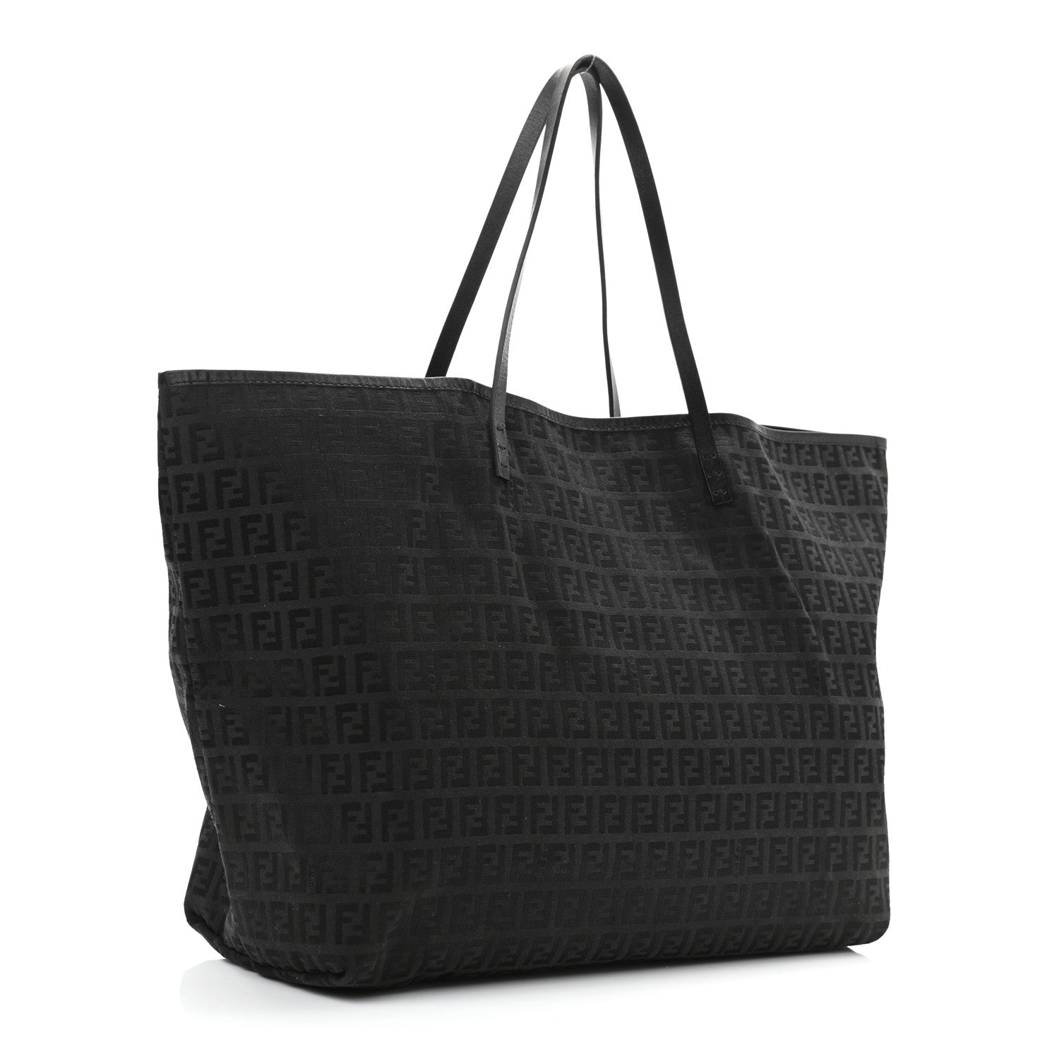 Fendi Zucchino Shopping Tote Black 7 of 16