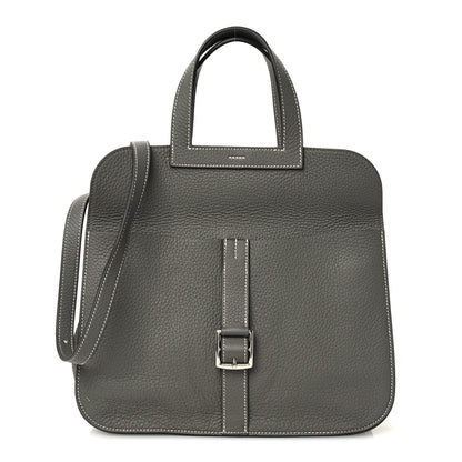 Hermes Taurillon Clemence Halzan 31 GM Gris Meyer 1 of 10