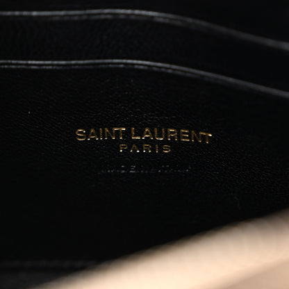 Saint Laurent Grain De Poudre Matelasse Monogram Mini Lou Camera Bag Dark Beige 6 of 9
