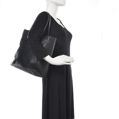 Chanel Calfskin Tall Cerf Tote Black 2 of 32