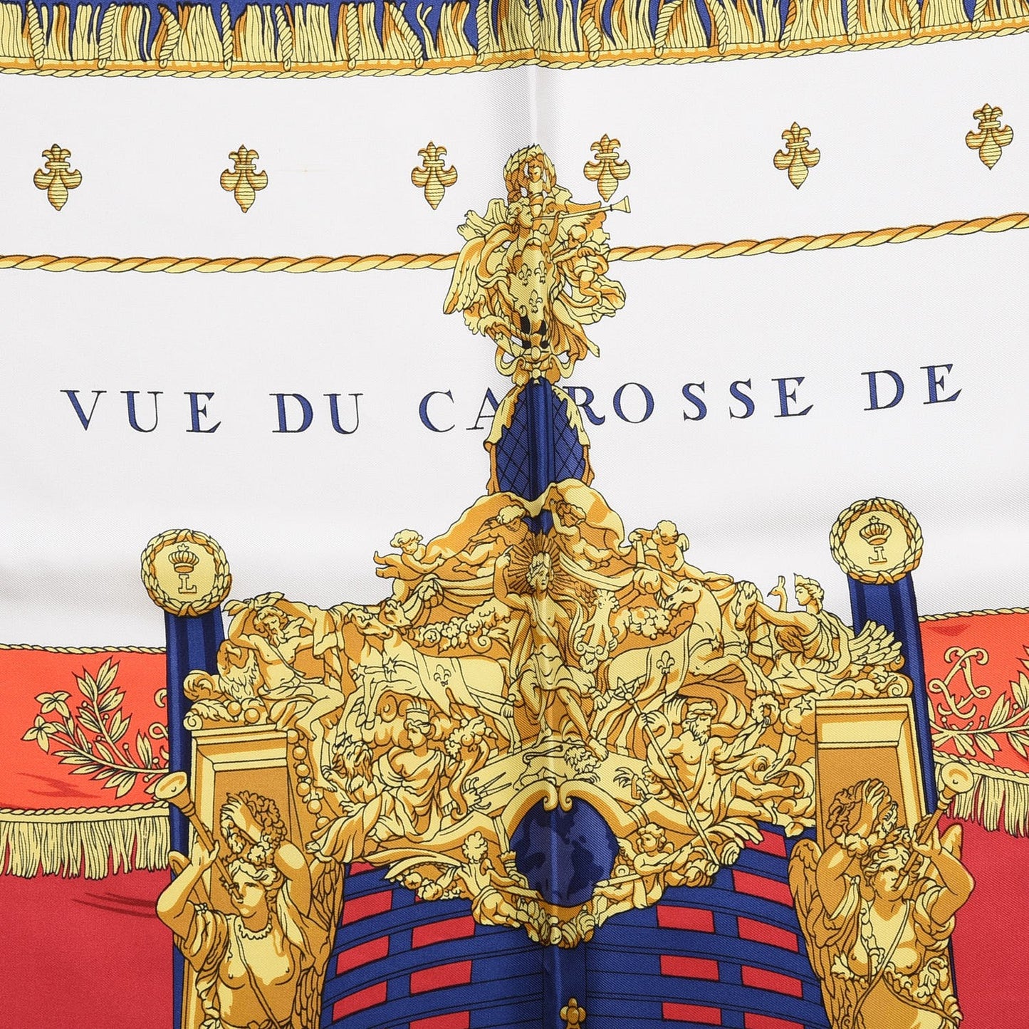 Silk Vue Du Carosse De La Galere La Reale Scarf 90