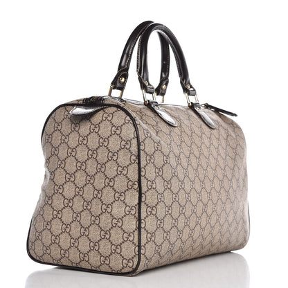 Gucci GG Plus Monogram Tattoo Heart Medium Joy Boston Dark Brown 3 of 12