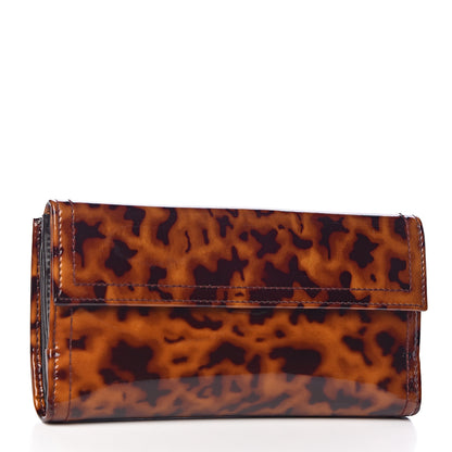 Gucci Patent Hysteria Continental Wallet Tortoise Brown 3 of 8