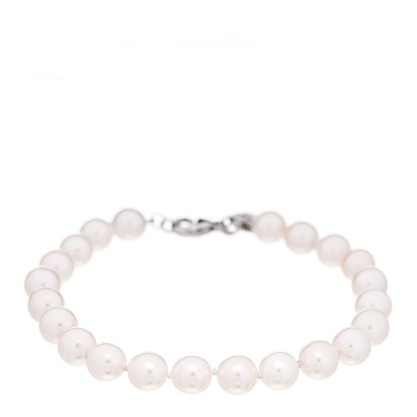 18K White Gold Akoya Pearl 7-7.5mm Essential Bracelet