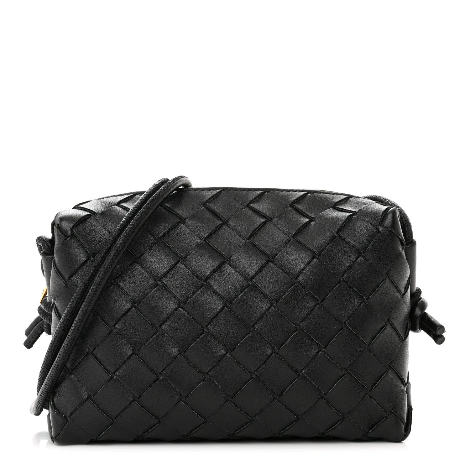 Bottega Veneta Nappa Intrecciato Mini Loop Camera Bag Black 1 of 10