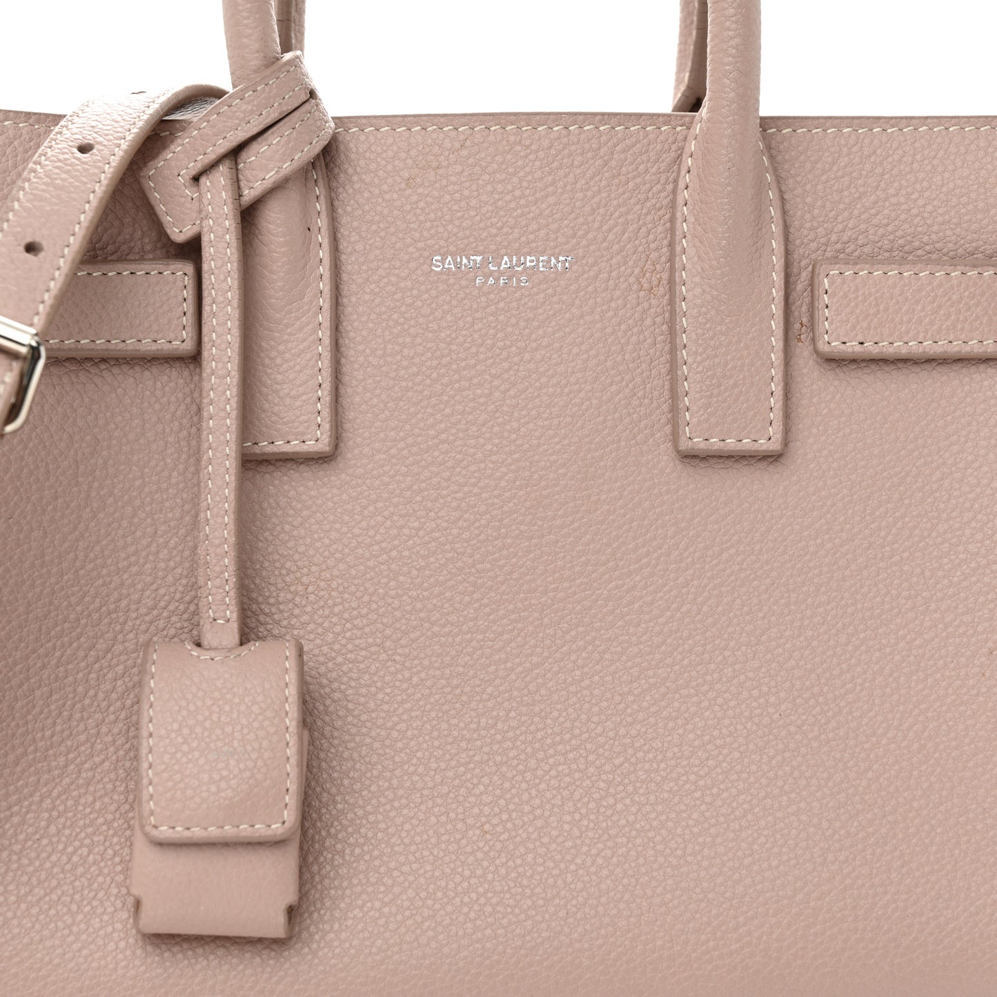 Grained Calfskin Nano Sac De Jour Antique Rose