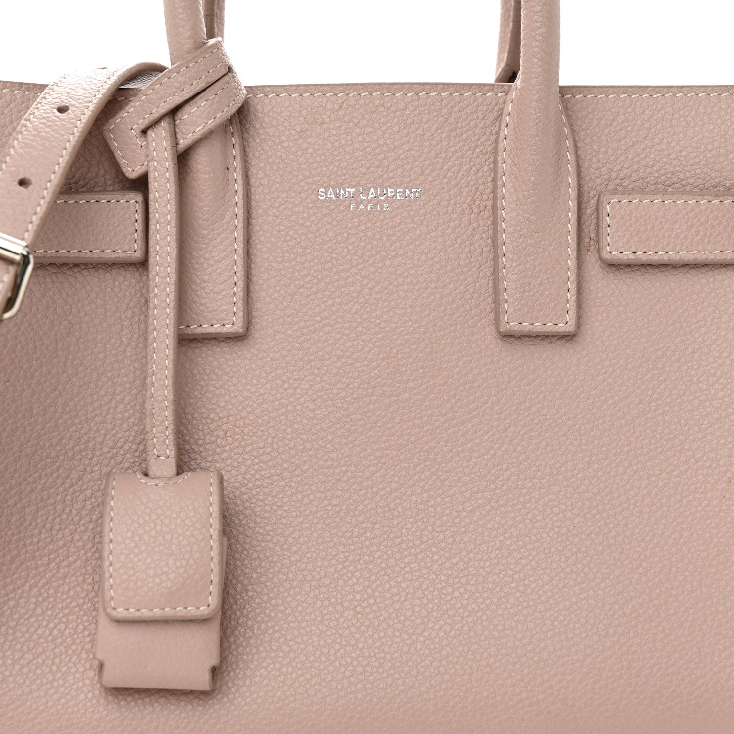 Saint Laurent Grained Calfskin Nano Sac De Jour Antique Rose 9 of 12