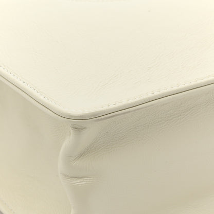 Chanel Shiny Aged Calfskin North South Shopping Bag White 10 of 13
