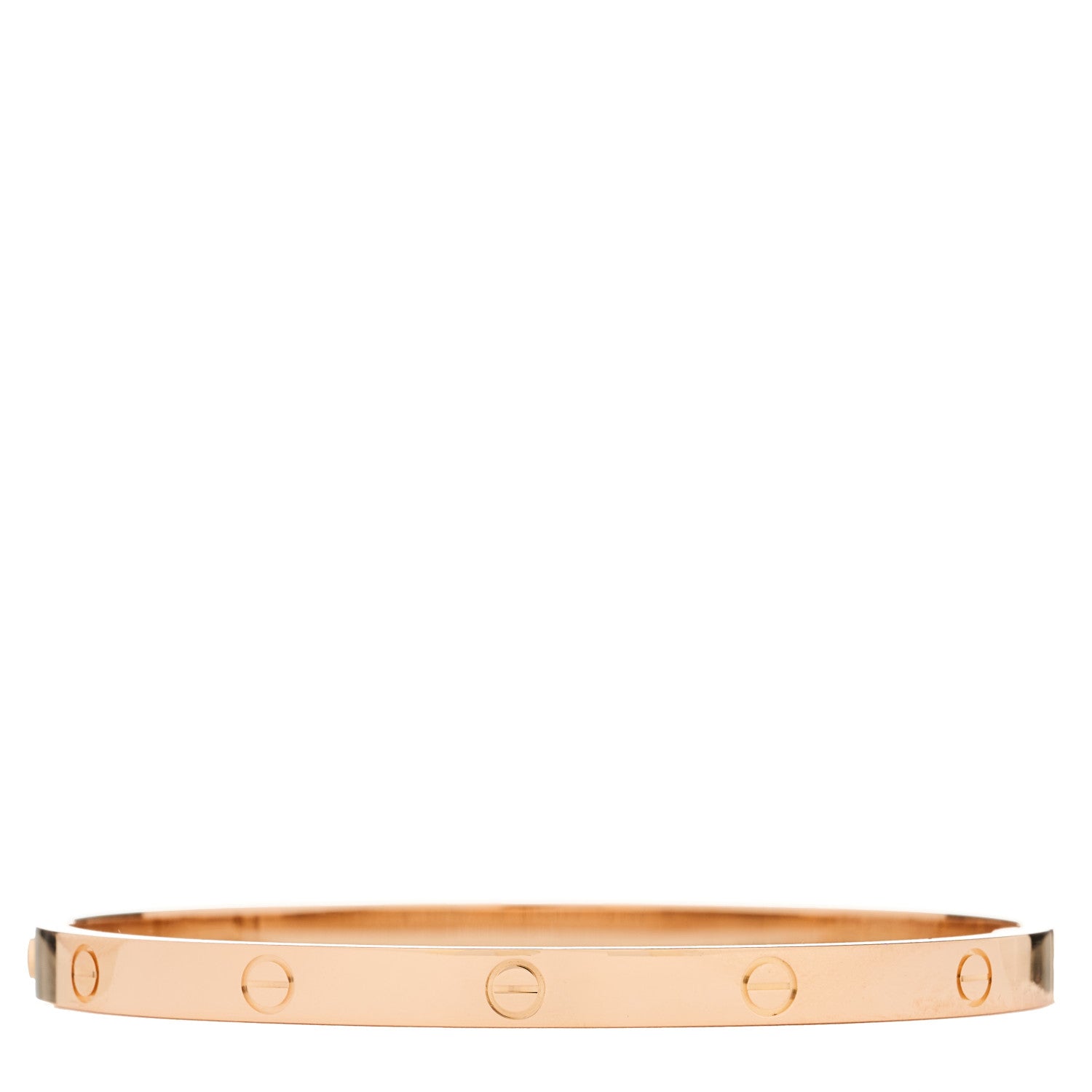 Cartier 18K Pink Gold Medium LOVE Bracelet 18 2 of 9