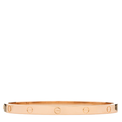 Cartier 18K Pink Gold Medium LOVE Bracelet 18 2 of 9