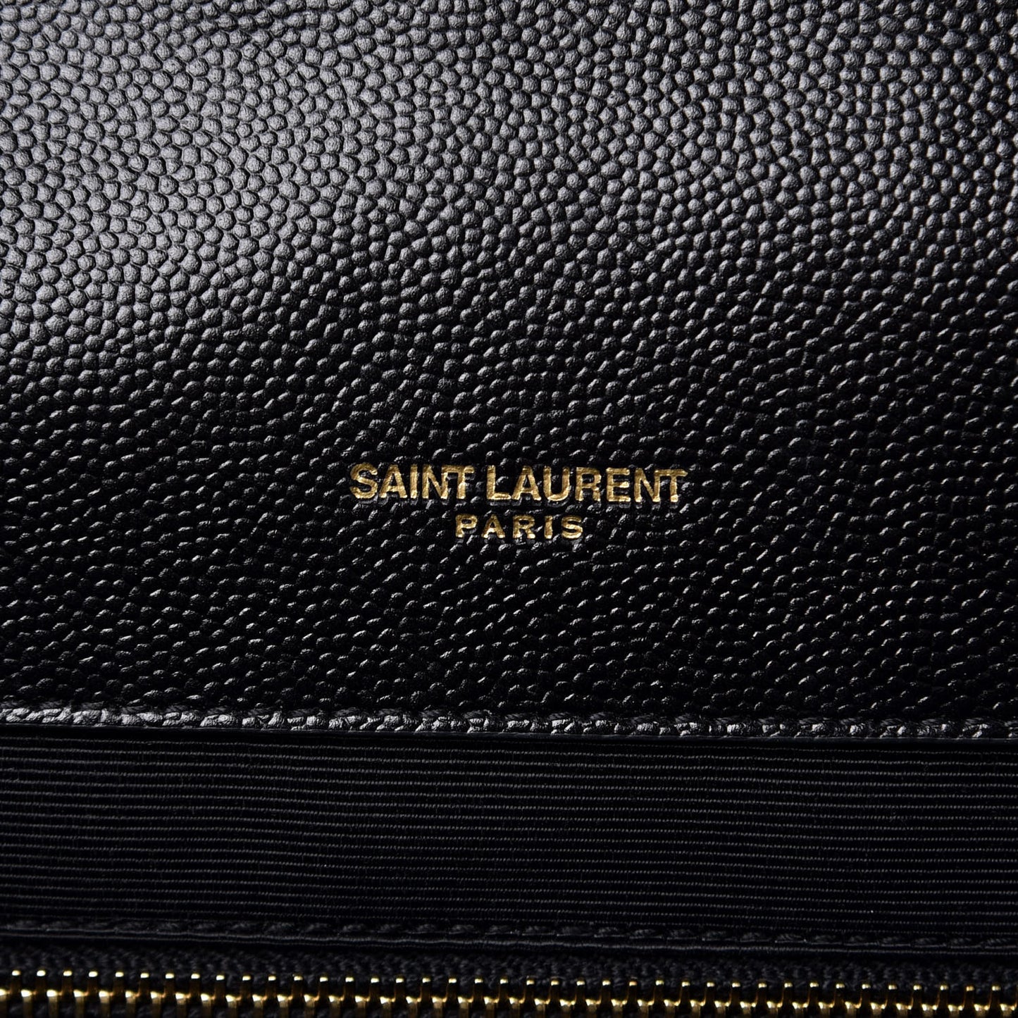 Grain De Poudre Textured Mixed Matelasse Large Triquilt Monogram Satchel Black