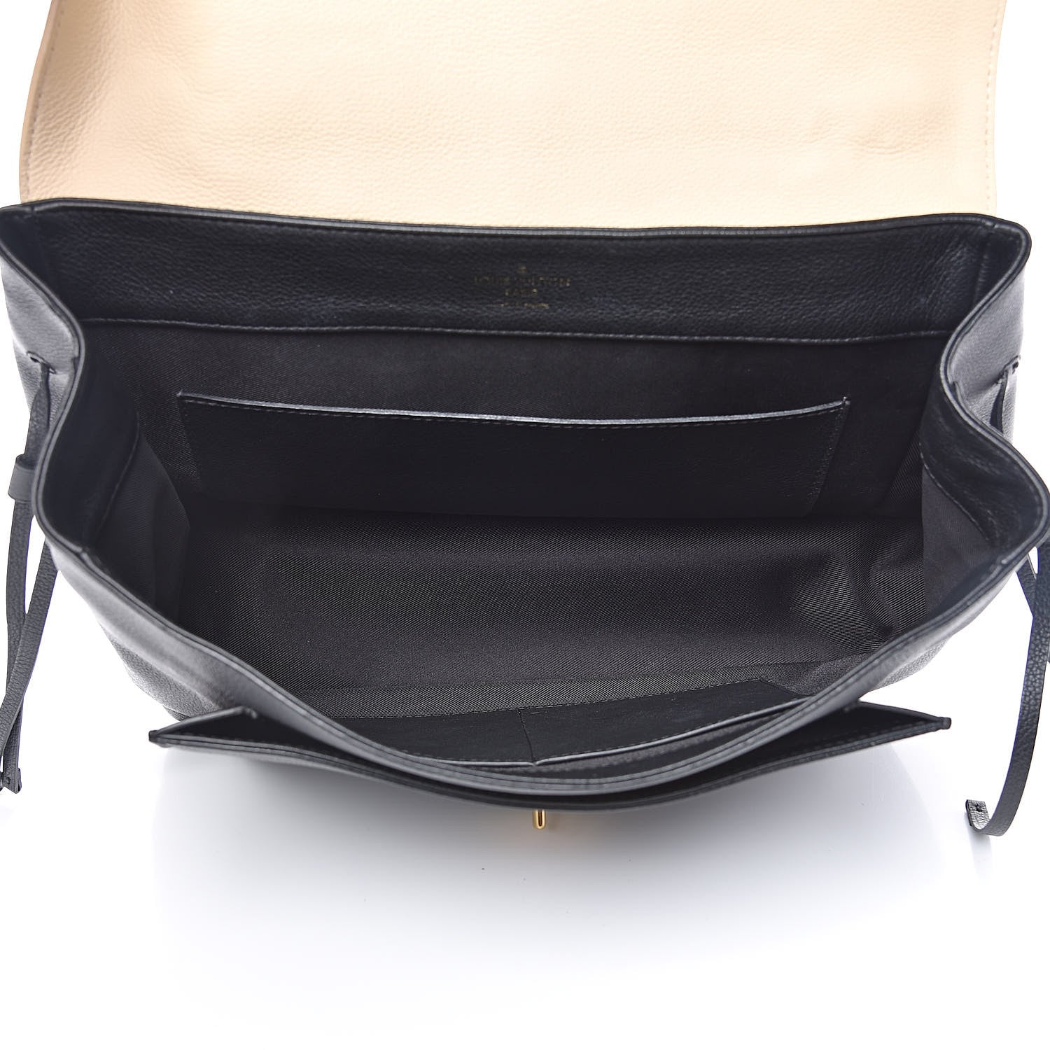 Louis Vuitton Calfskin Lockme MM Vanille Black 5 of 16