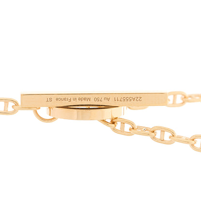 Hermes 18K Rose Gold Diamond GM Chaine D'Ancre Contour Pendant Necklace ST 4 of 7