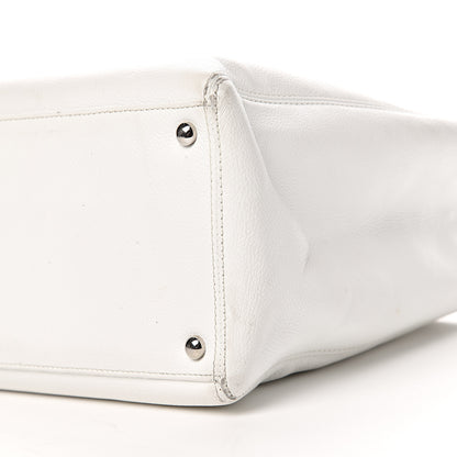 Chanel Caviar Cerf Executive Shopper Tote White 22 of 24